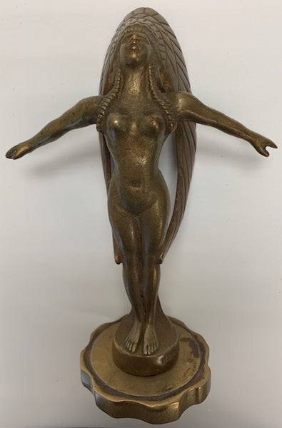 Renault Native American Woman Mascot/Hood Ornament M-88