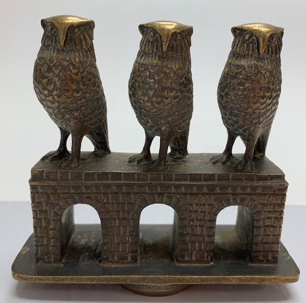 Three Wise Owls Mascot/Hood Ornament M-91