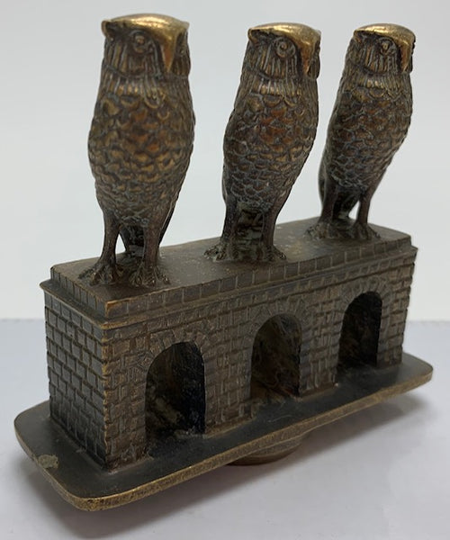 Three Wise Owls Mascot/Hood Ornament M-91