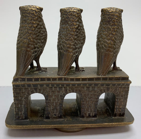 Three Wise Owls Mascot/Hood Ornament M-91