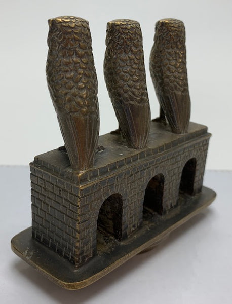 Three Wise Owls Mascot/Hood Ornament M-91