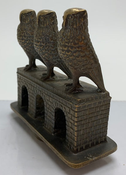 Three Wise Owls Mascot/Hood Ornament M-91