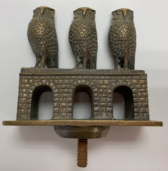 Three Wise Owls Mascot/Hood Ornament M-91