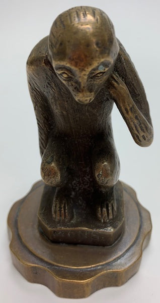 Depose French Resting Baboon Mascot/Hood Ornament M-109