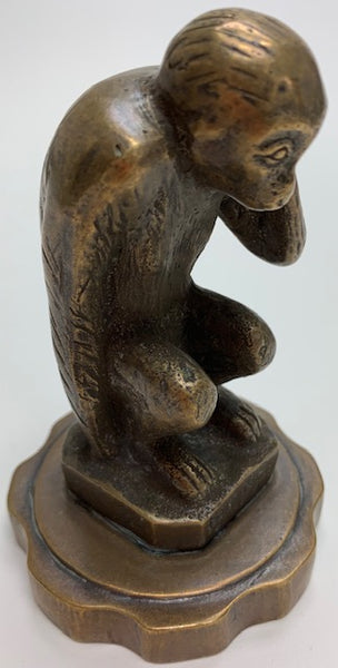 Depose French Resting Baboon Mascot/Hood Ornament M-109
