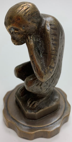 Depose French Resting Baboon Mascot/Hood Ornament M-109