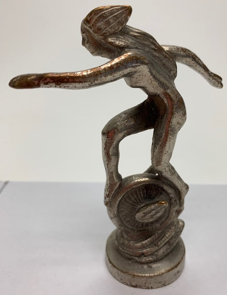 CROSSLEY LADY ON WINGED WHEEL Car Mascot/Ornament M-134