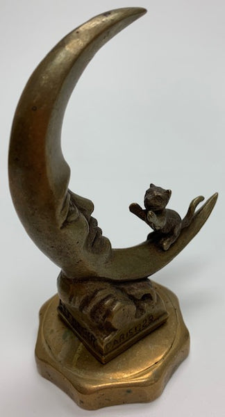 Cat sitting On Moon Mascot/Hood Ornament M-152