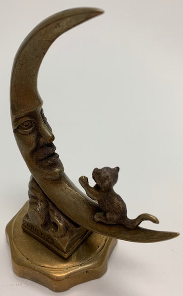 Cat sitting On Moon Mascot/Hood Ornament M-152