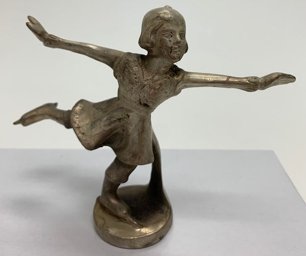 Art Deco Ice Skater Mascot/Hood Ornament M-168
