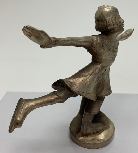 Art Deco Ice Skater Mascot/Hood Ornament M-168