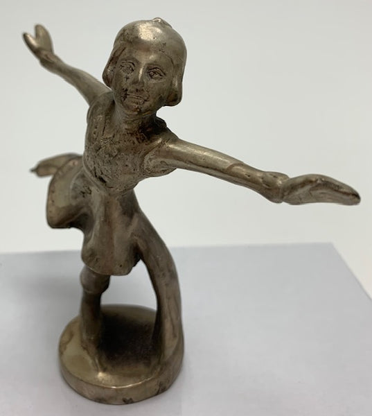 Art Deco Ice Skater Mascot/Hood Ornament M-168