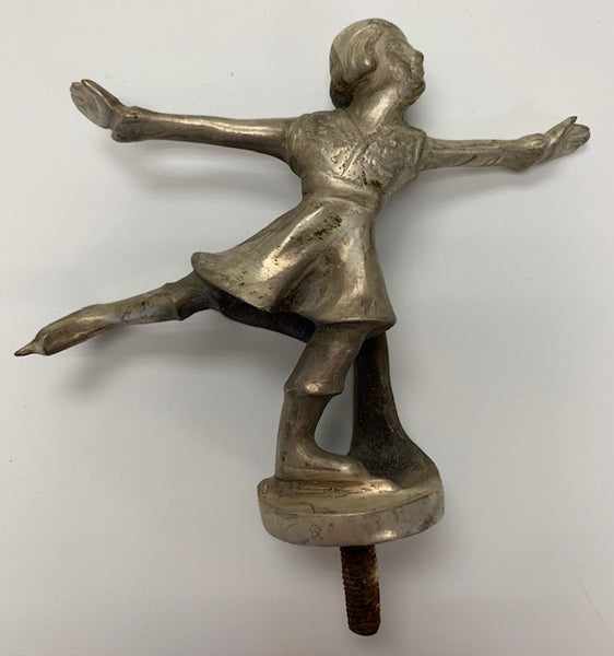 Art Deco Ice Skater Mascot/Hood Ornament M-168