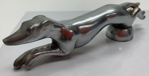 Greyhound Whippet Dog Mascot/Hood Ornament M-162