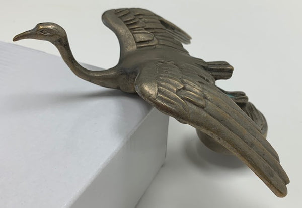 1920 French Art Deco Stork Mascot/Hood Ornament M-108