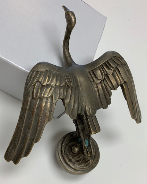 1920 French Art Deco Stork Mascot/Hood Ornament M-108