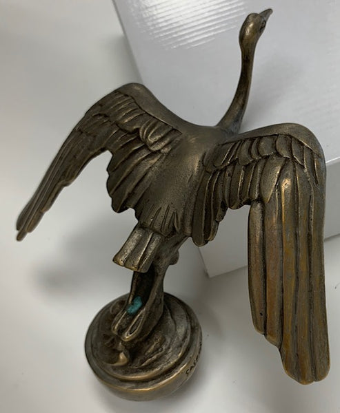 1920 French Art Deco Stork Mascot/Hood Ornament M-108