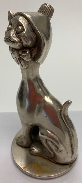 Smiling Cat with Bonnet Mascot/ Hood Ornament M-264